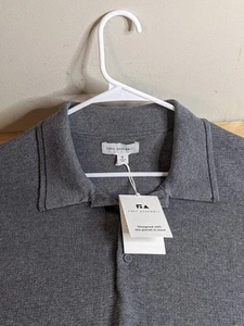 Suéter Polo XL Gris Jaspeado Algodón Nylon Lana Montaje Libre - Imagen 1 de 10