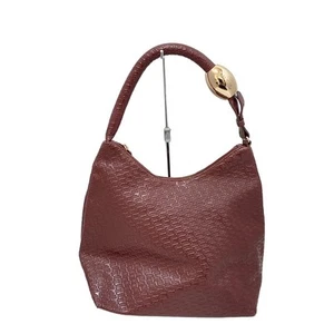 Auth FolliFollie - Bordeaux Rose Gold PVC Hardware Shoulder Bag - Picture 1 of 8