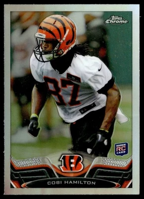 2013 TOPPS CHROME REFRACTOR COBI HAMILTON ROOKIE CINCINNATI BENGALS #158 - Image 1 of 2