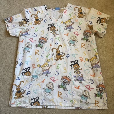 Vintage 1998 Nickelodeon’s Rugrats Scrub Top Medium - Image 1 of 4