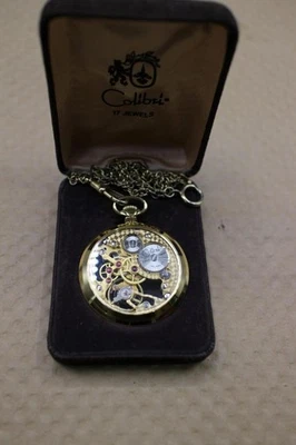 Reloj Bolsillo Suizo Vintage Colibrí Esqueletizado 17 Joyas Foto 1 de 4