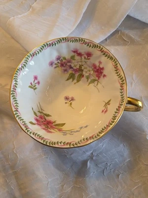 Taza de té Shelley Bone China vintage, patrón de culatas, 1945-1966 Foto 1 de 4