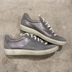 Zapatilla deportiva Ecco Sofr para mujer talla 9 informal de cuero ocio gamuza gris paloma salvaje - Imagen 1 de 9