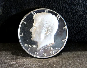 1980 S Proof Kennedy Half Dollar - Picture 1 of 9