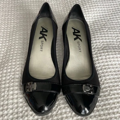 Anne Klein Carly Women's Size 10 Black Leather - Image 1 of 4