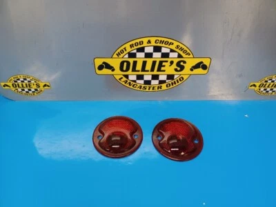 32 1933 1934 Pontiac Desoto 1954 55 Chevrolet GMC camión lentes de luz trasera de vidrio Foto 1 de 4