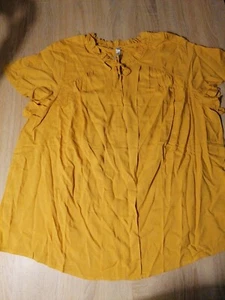 BLUSENSHIRT IN DUNKELGELB GR. 46 NEU - Bild 1 von 4