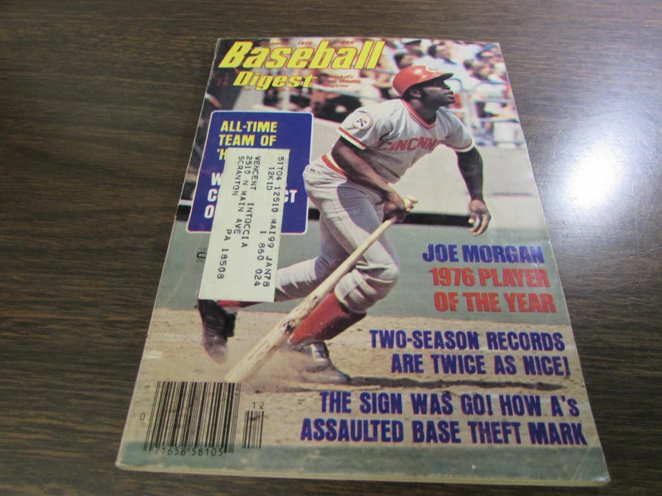 Baseball Digest - DECEMBER 1976  -  JOE MORGAN - VERY GOOD - Image 1 of 1