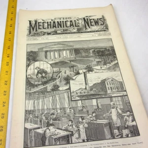 Fábricas Revolución Industrial Herramientas Máquinas Noticias Mecánicas Mayo 1885 Nueva York - Imagen 1 de 15