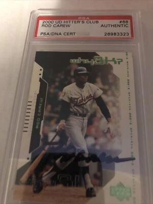Rod Carew Firmado 2000 US Hitter’s Club PSA Auténtico Automático Foto 1 de 2