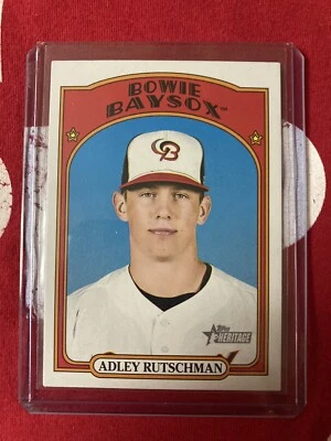 2021 Topps Heritage Minors #203 Adley Rutschman Hi Number SP mint Orioles - Image 1 of 2