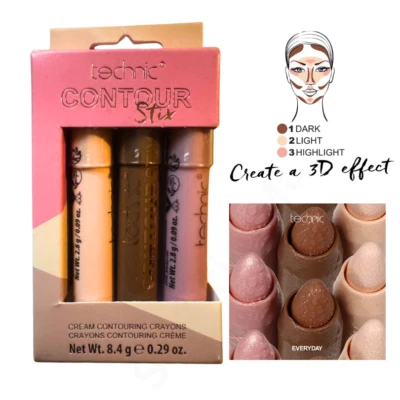 Technic Contour Stix Cream Contour Set Pack Of 3 Contour Conceal Highlight - Image 1 of 4