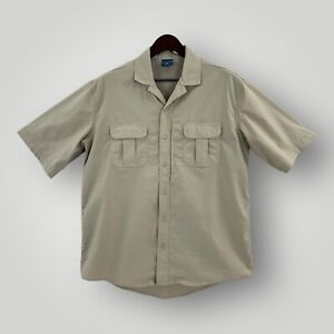 Propper F5374 Shirt Men's Size Medium Summer-weight Khaki Tactical Short Sleeve