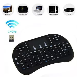 New 2.4GHz Wireless Keyboard with Touchpad Remote Control f/ Smart TV BOX PC - Picture 1 of 6