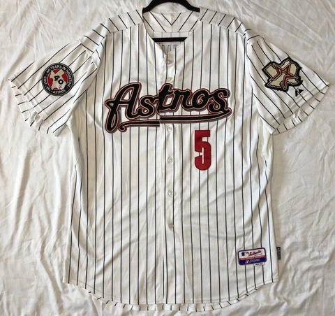 Authentic MAJESTIC SIZE 52 2XL, HOUSTON ASTROS COOL BASE JEFF BAGWELL Jersey Cover