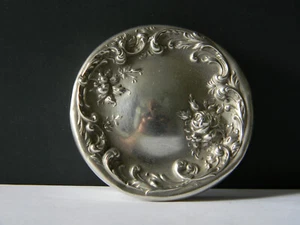 Antikes ""Foster & Bailey"" geschnittenes Glas Waschtischglas Sterlingsilber Jugendstil - Bild 1 von 5