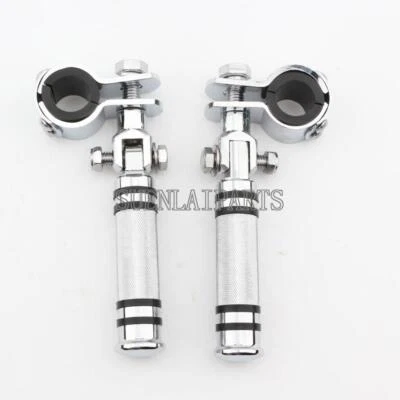 Clavijas de pie cromadas para Honda Shadow Aero ACE Saber Spirit VT1100 750 600 Foto 1 de 4