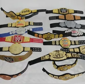 WWE WRESTLING FIGURE BELT WEAPON ACCESSORY CUSTOM BUNDLE HASBRO MATTEL - Picture 1 of 121