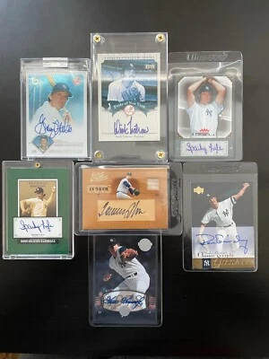 Sparky Lyle, Goose Gossage & 14 total Yankees autos, jerseys and bat chip cards - Image 1 of 2
