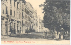 ANTIGUA POSTAL VALENCIA GRAN VIA MARQUES DEL TURIA OLD POSTCARD         TC11448 - Bild 1 von 1