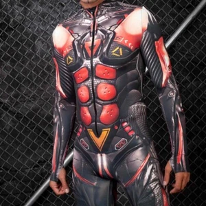 Halloween New Tights 3D Digital Printing Cosplay One-piece Play Costume - Picture 1 of 7