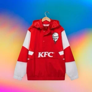 KFC WINDBREAKER JACKET NEW MEDIUM COLONEL AMERICA JAPAN CHRISTMAS RARE GIFT - Picture 1 of 8