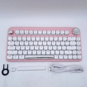 Azio IZO Wireless BT5/USB Mechanical Keyboard, Red Switches, Pink Blossom - Picture 1 of 3
