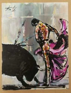FINE ART: Salvador Dalí / Watery Technique / Signed "Spanish TAUROMAQUIA" - Picture 1 of 4