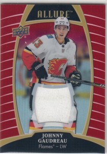 2019-20 Upper Deck Allure Jerseys Red Rainbow #49 Johnny Gaudreau
