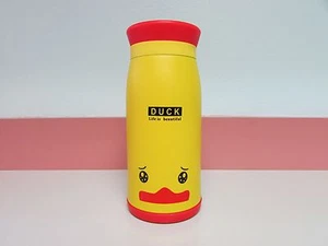 Stainless Steel Vacuum Insulated Thermal Bottle Coffee/Tea Yellow Duck 350ml - Foto 1 di 6