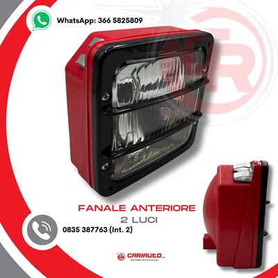 Faro Anteriore COBO Quadrato Per Trattore - Cornice Nera, 2 Luci, Codice 1014916 | Lampadina Non Inclusa - Foto 10