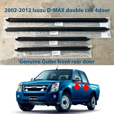02-12 Isuzu D-MAX Chevrolet LUV front rear outer door belt weatherstrip seal OEM - Image 1 of 4