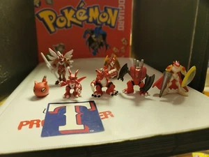 Guilmon Digimon Evolution Line Mini Figur 7 Stück Bandai 2001 Vintage Japan Anime - Bild 1 von 8