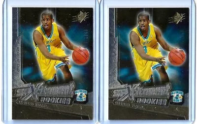 🔥 (2) 2005-06 SPx SPXcitements #XCR1 CHRIS PAUL ROOKIE Lot #/1999 Read 🔥 - Image 1 of 2