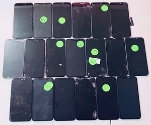 Lot of 19 Damaged OEM Apple iPhone X LCD Display Touch Screen Digitizer - Picture 1 of 2