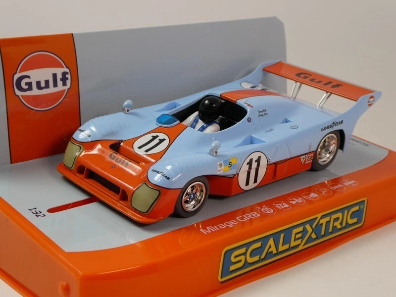 Scalextric 4443 Mirage GR8 Gulf 1975 LeMans Win. HD