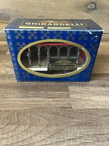 Ghiradelli Chocolate San Francisco Cable Car c.2000 w/Original Box 6" X 4" - Picture 1 of 8