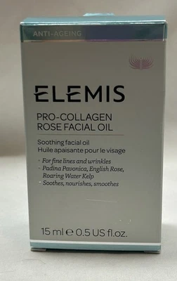 Mezcla de aceite facial ELEMIS Pro-Collagen Rose - 0,5 oz / 15 ml NUEVO Foto 1 de 2