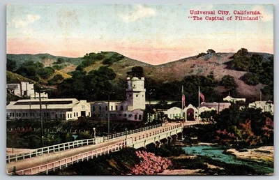 Postal de colección de Universal City California 'Capital of Filmland' Van Ornum Foto 1 de 2