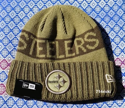 Gorra gorro tejido con puños New Era 2025 NFL Salute to Service Pittsburgh Steelers Foto 1 de 3
