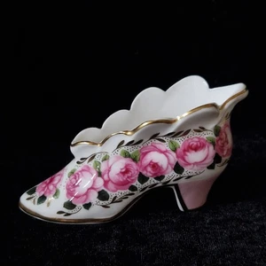Charmanter Miniatur Coalport Schuh von Compton & Woodhouse "Rosen" - Bild 1 von 5