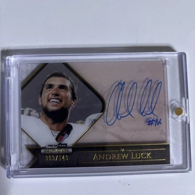 2012 Press Pass Showcase Gold 65/149 Andrew Luck #SC-AL Rookie Auto RC - Image 1 of 2
