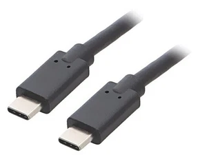 52353 cable USB 3.1 USB C male on both sides 3 meters color: black QOLTEC - Afbeelding 1 van 1