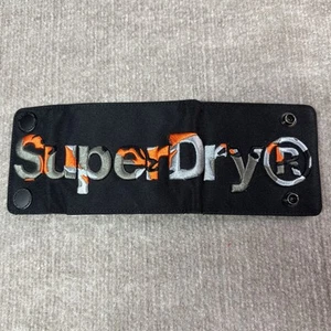 Superdry Mens Wallet Wraparound Two Buttons - Orange Camo Stitched - Picture 1 of 8