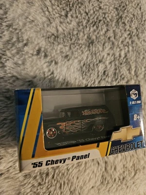 Furgoneta Hot Wheels escala 1/87 55 paneles en negro/llamas nueva en perfecto estado. Foto 1 de 4