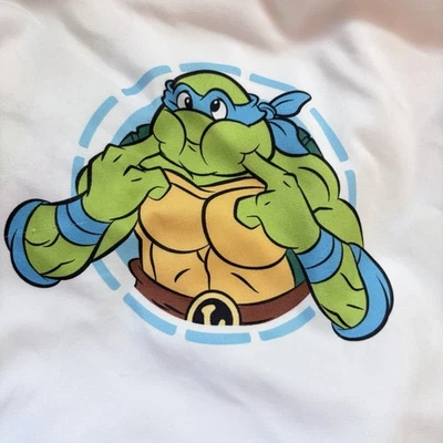 Sábana ajustable completa Teenage Mutant Ninja Turtles Nickelodeon 100 % poliéster Foto 1 de 4