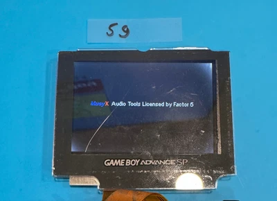 OEM Nintendo Game Boy Advance SP [AGS-101] LCD Screen *WHITE BLEED CORNERS* [5g] - Image 1 of 4