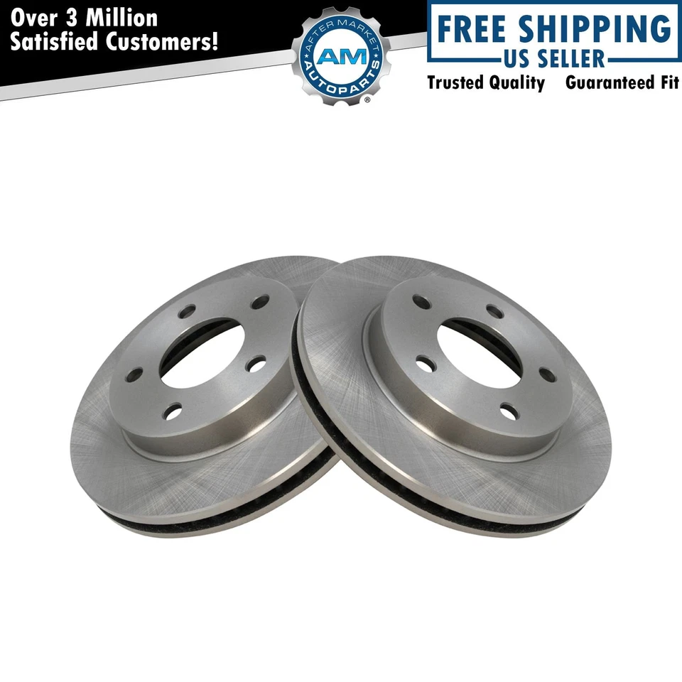 Front Brake Rotor Pair LH & RH For Buick Cadillac Chevy Pontiac - Image 1 of 3