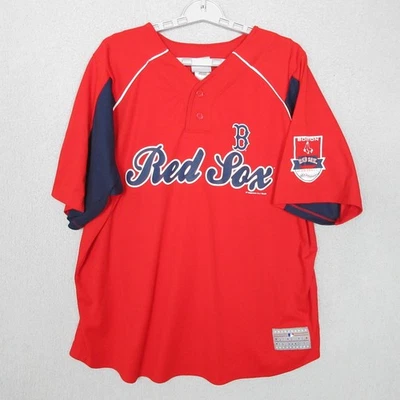 Boston Red Sox Shirt Mens XL Red MLB Baseball Pedroia 15 Jersey Tee Genuine - Image 1 of 4