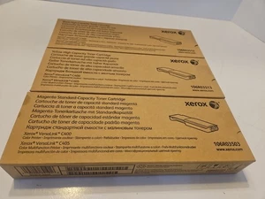 Xerox VersaLink C400/C405 Toner Cartridges, Magenta, Yellow, Black New/Sealed - Picture 1 of 7